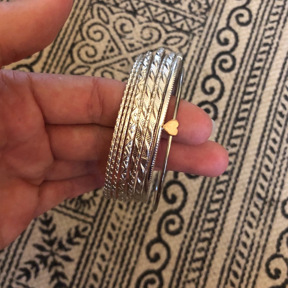 Silver bangles